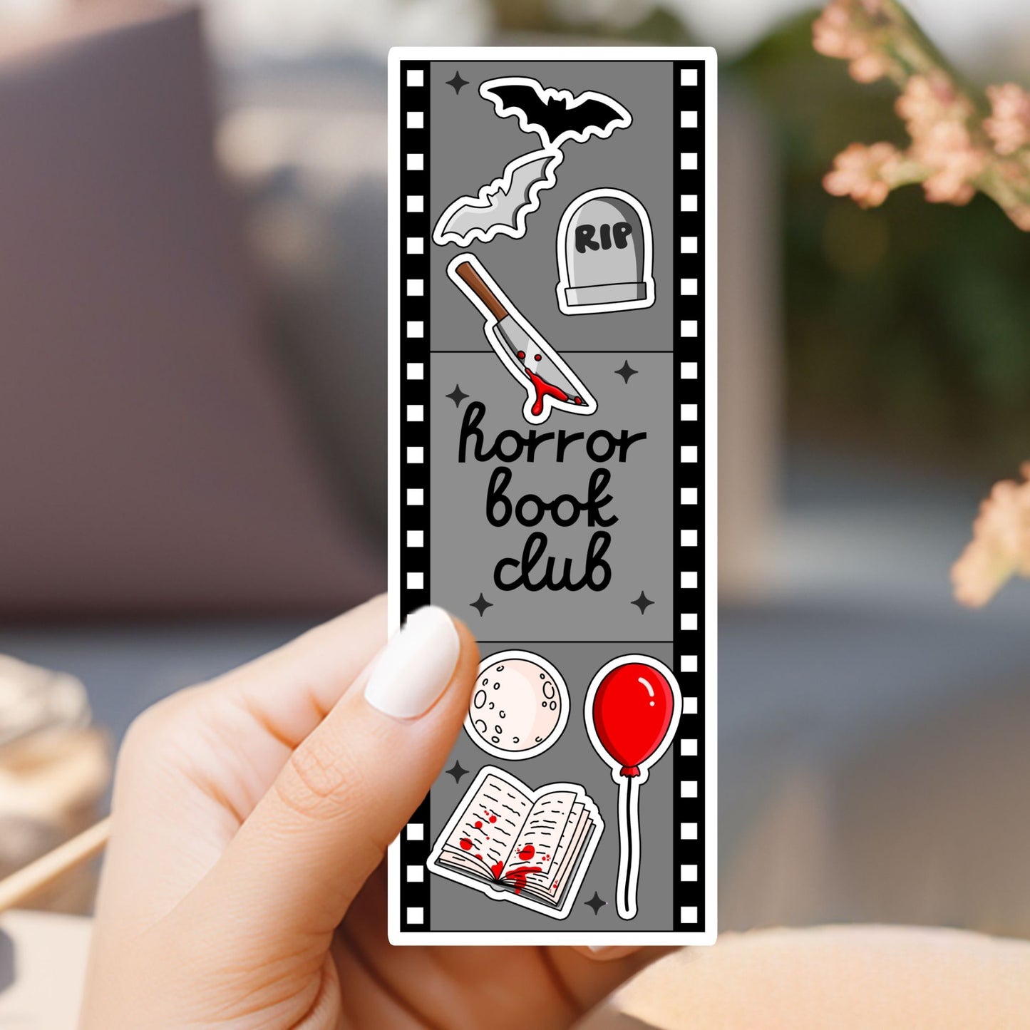 Horror Book Club Film Sticker