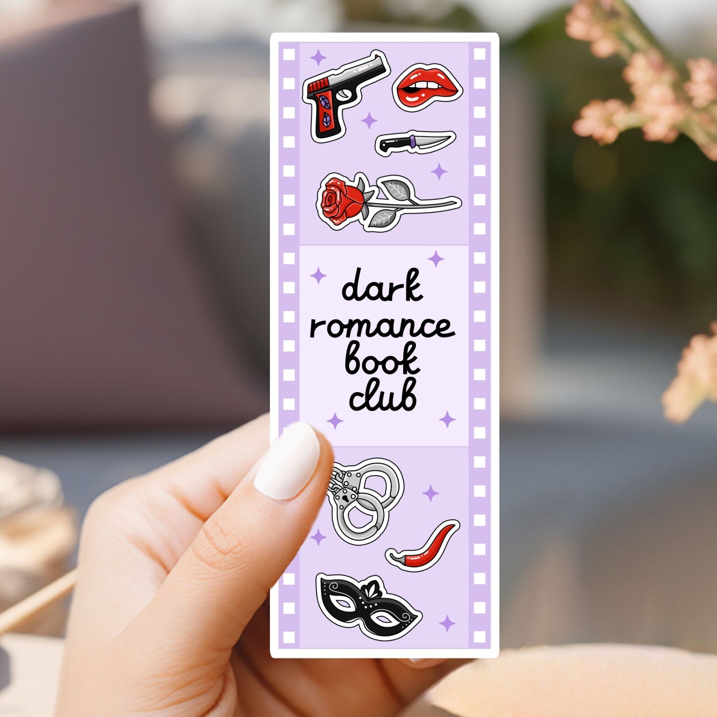 Dark Romance Book Club Film Sticker