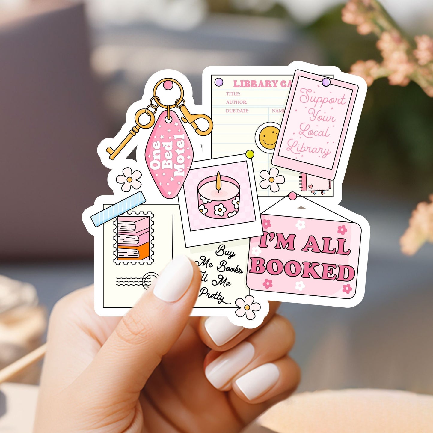 I'm All Booked Sticker