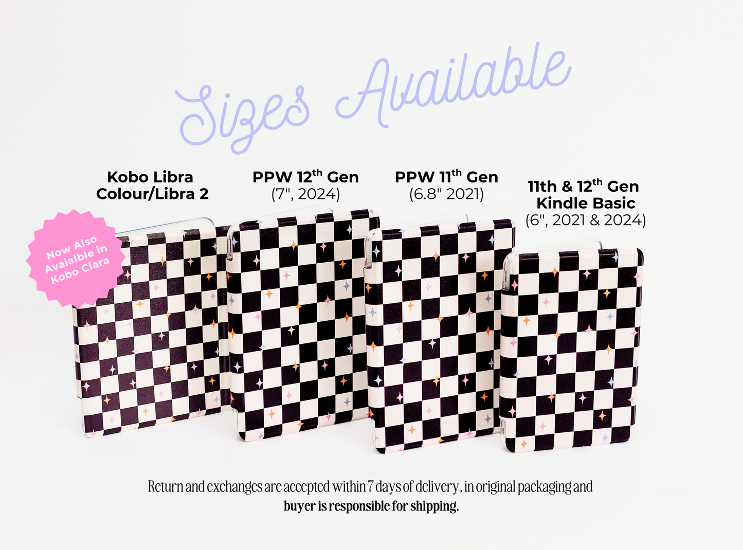 Retro Checkered Kindle & Kobo Case