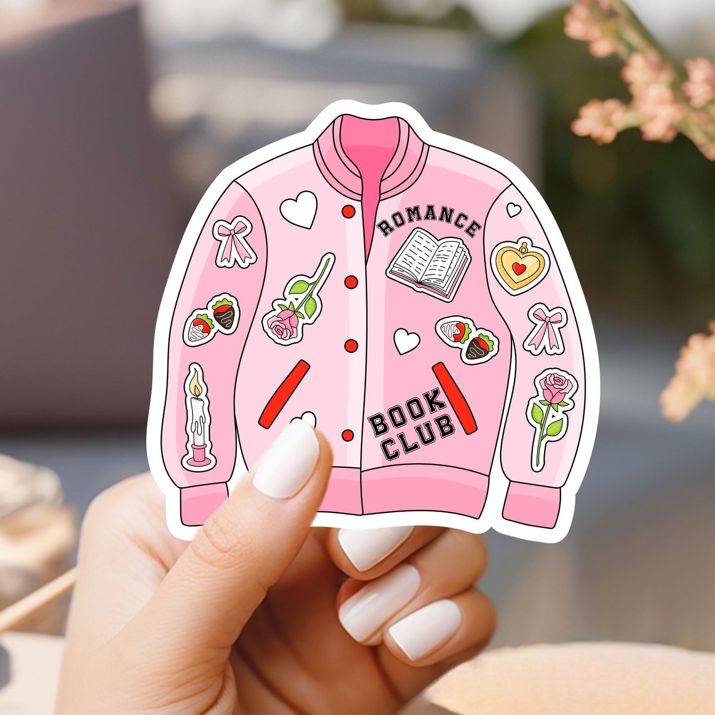 Romance Book Club Jacket Sticker