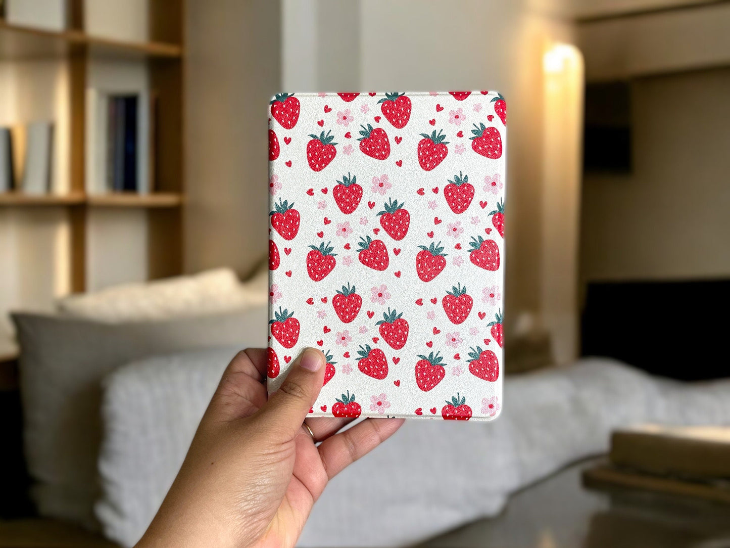 Strawberry Hearts Paperwhite Kindle Case