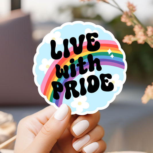 Live With Pride LGBT Sticker