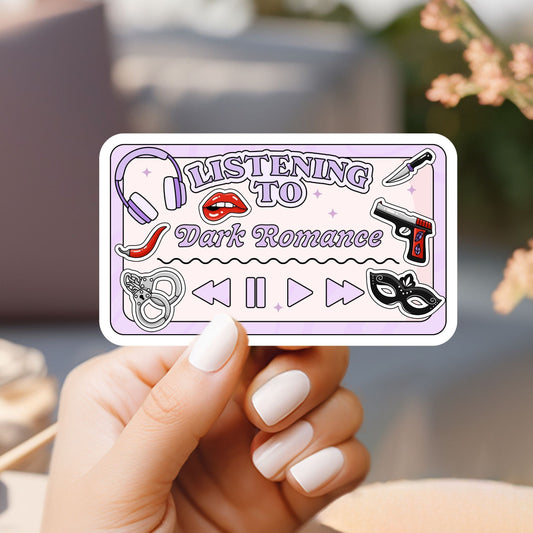 Listening to Dark Romance Player Sticker