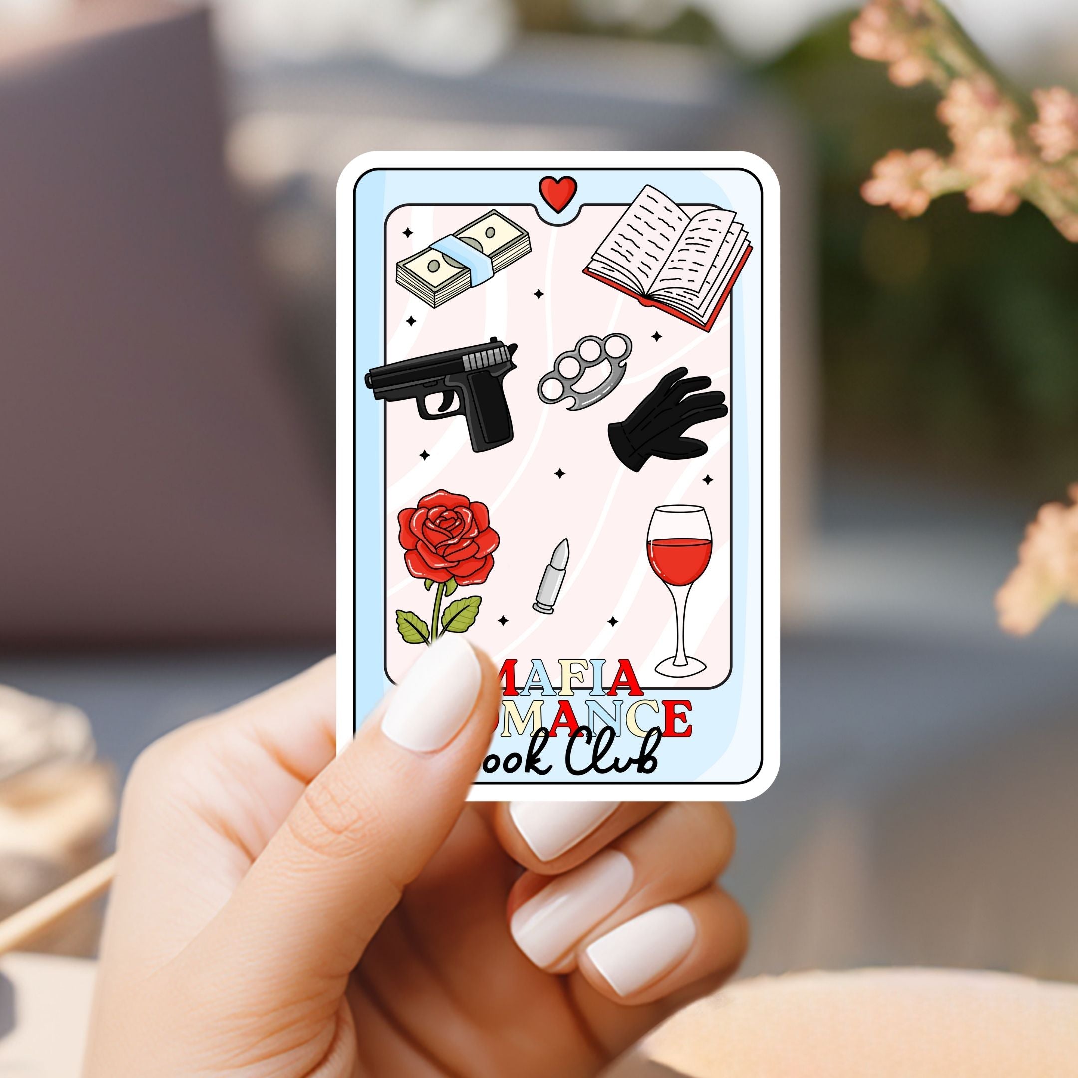 Mafia Romance Book Club Tarot Sticker