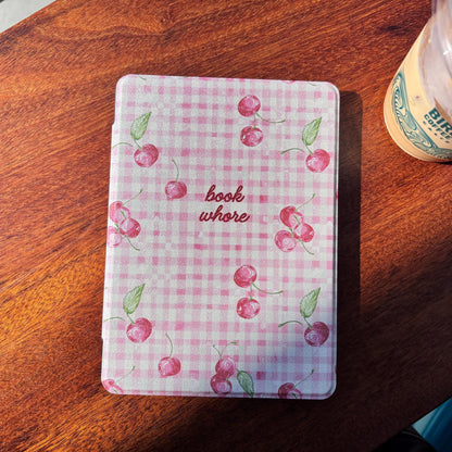 Cherries Book Whore Removable Cover Kindle Case
