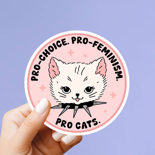 Pro-Choice, Pro Cats Sticker