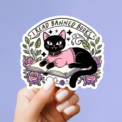 I Read Banned Books Sticker