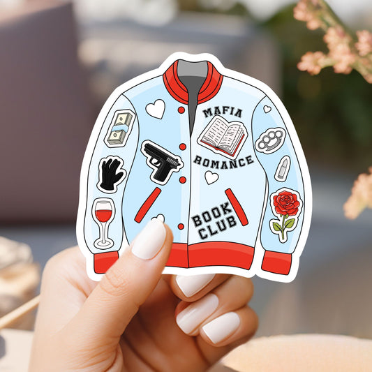 Mafia Romance Book Club Jacket Sticker