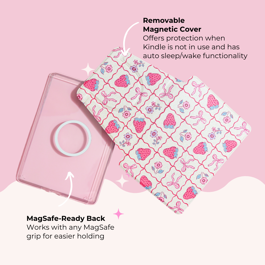 Removable Cover Retro Checkered Kindle  Case