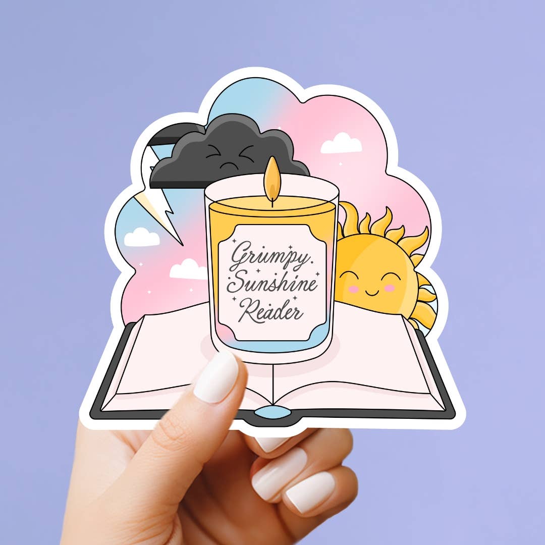 Grumpy x Sunshine Open Book Vinyl Sticker