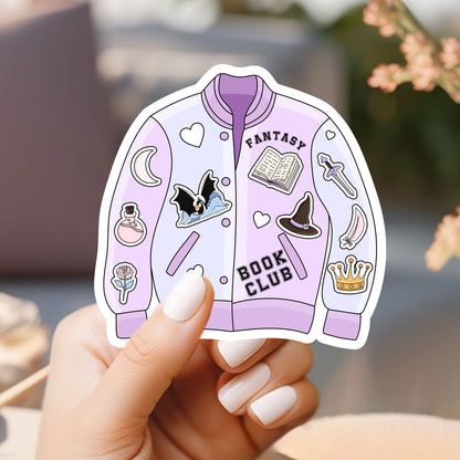 Fantasy Book Club Jacket Sticker