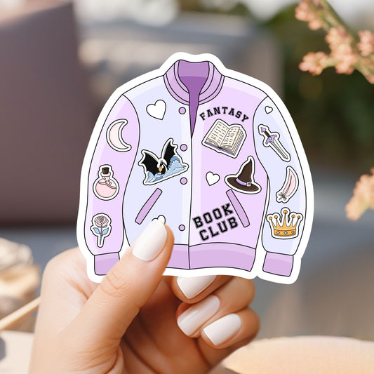Fantasy Book Club Jacket Sticker