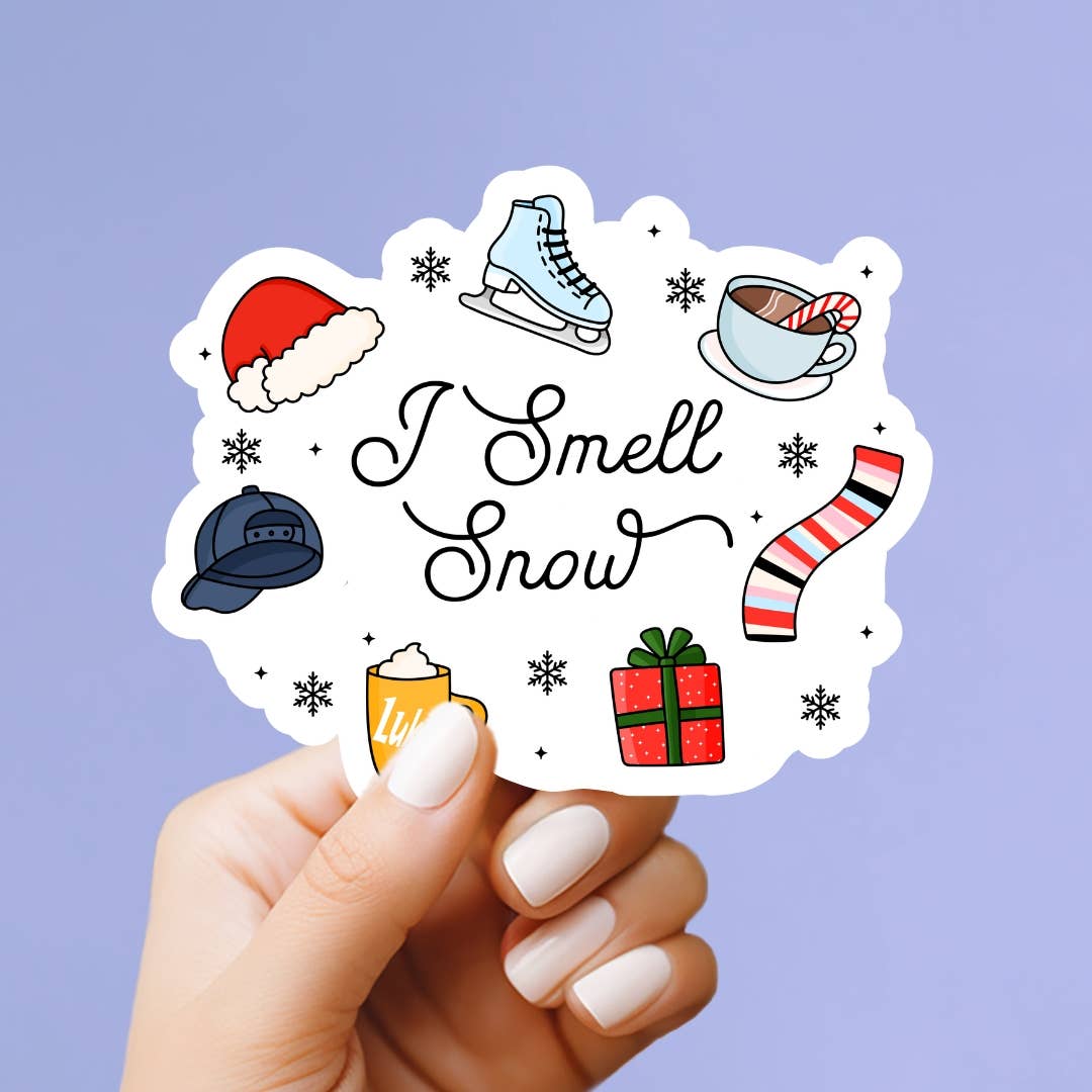 I Smell Snow Girlmore Girl Vinyl Sticker
