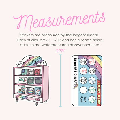 Bookish Babe Locket Vinyl Sticker