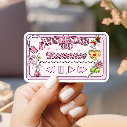 Listening to Romance Player Sticker