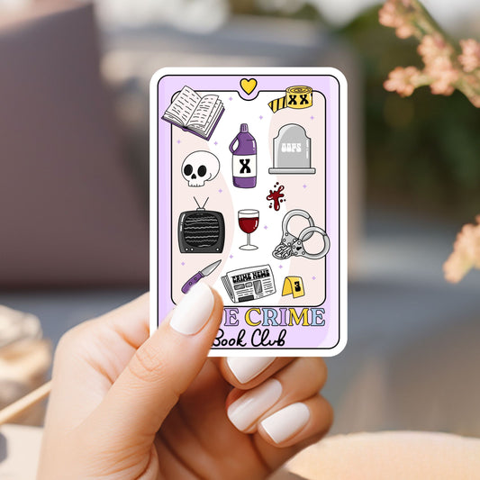 True Crime Book Club Tarot Sticker
