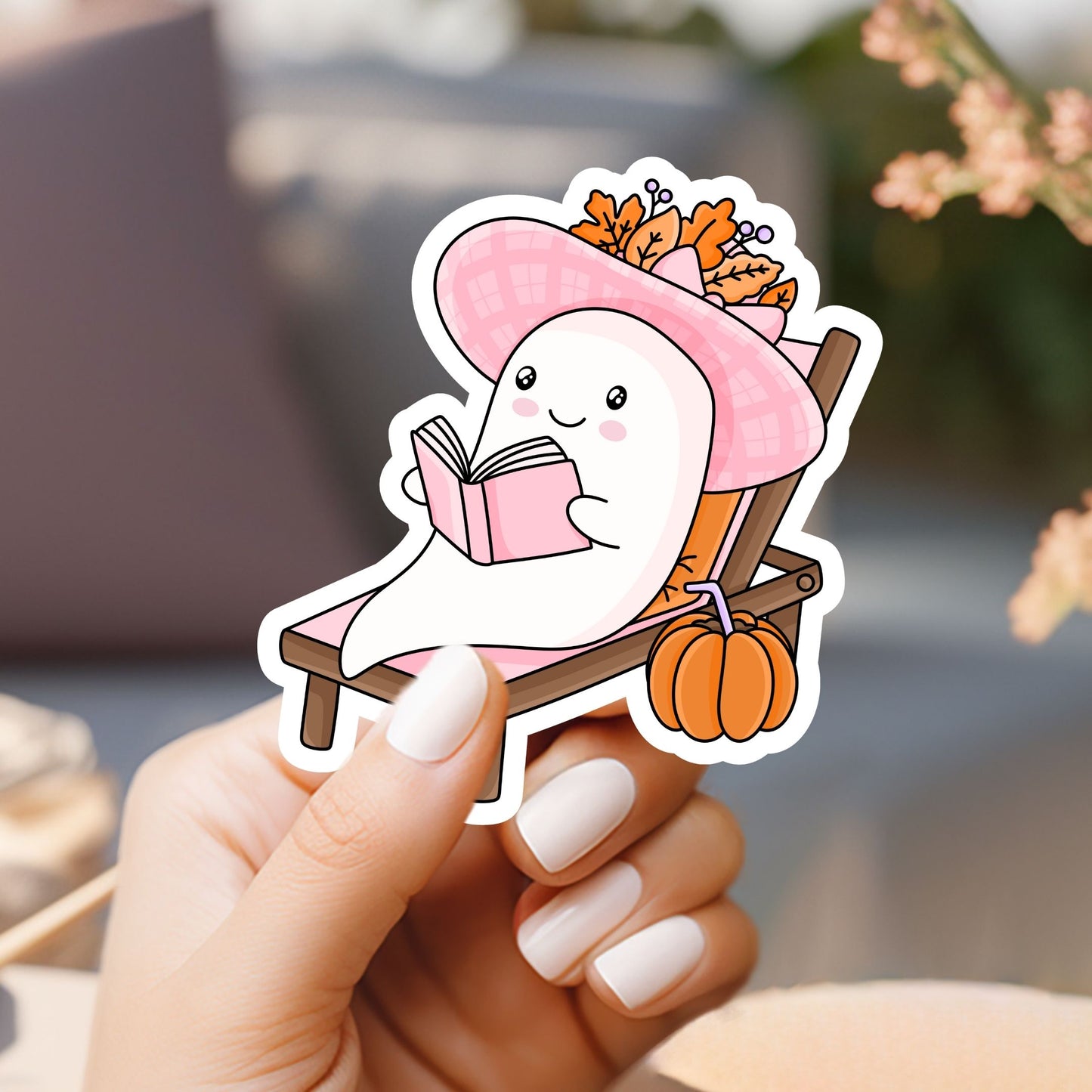 Reading Ghost Sticker