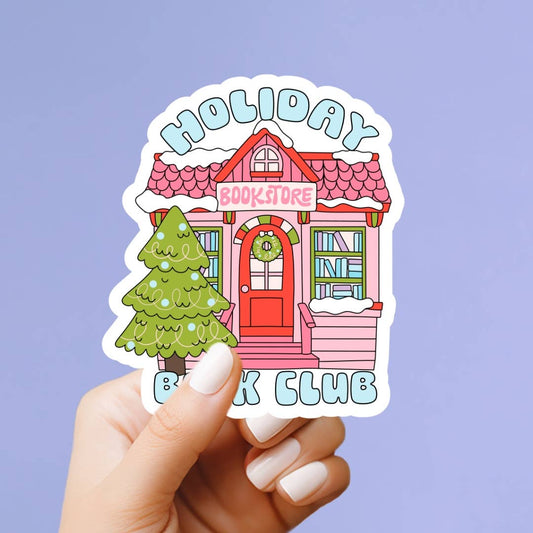 Holiday Book Club Vinyl Sticker