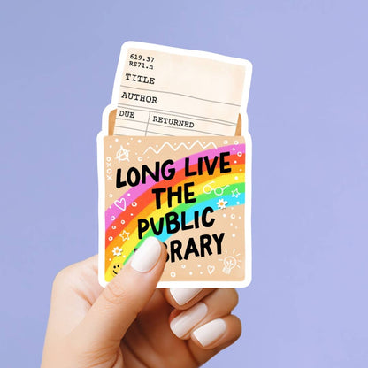 Long Live the Public Library Vinyl Sticker