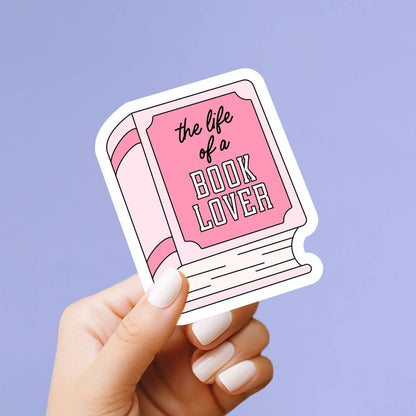 The Life of a Book Lover Vinyl Sticker
