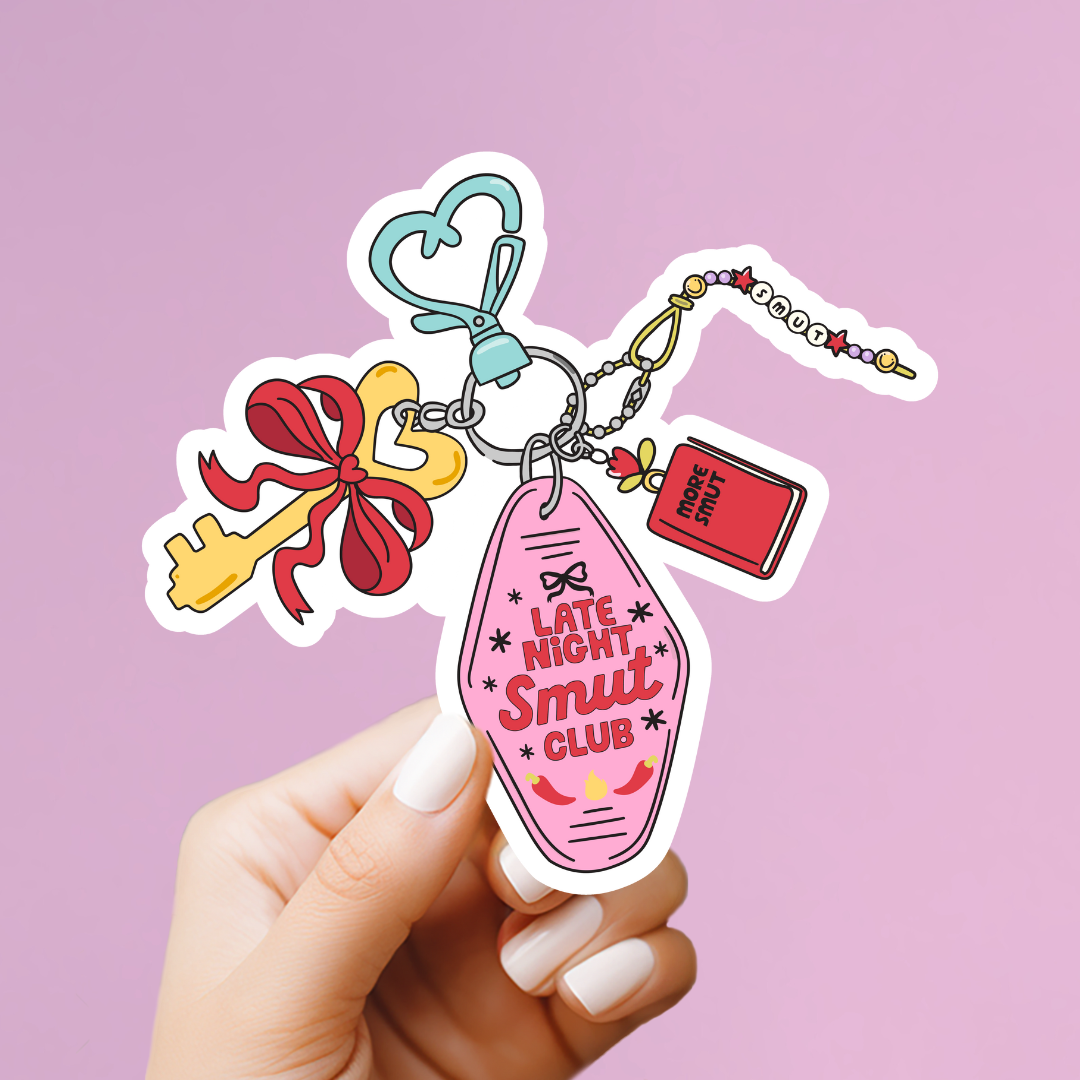 Late Night Smut Keychain Sticker