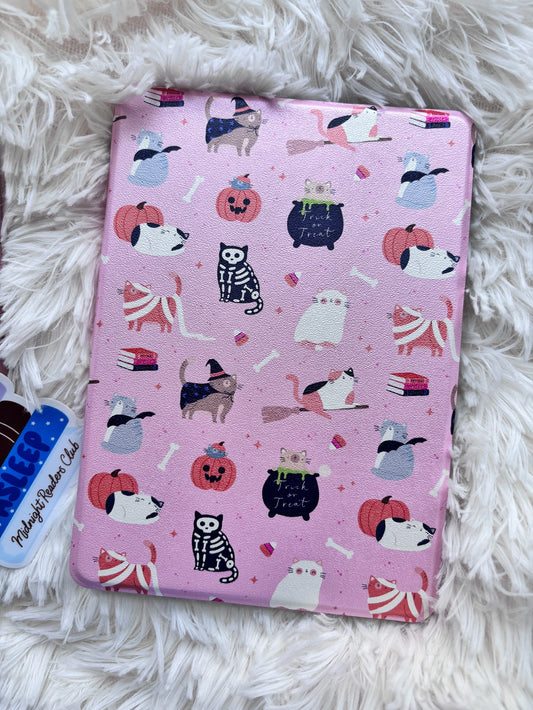 OOPS Halloween Cats Clear Back and Handstrap Kindle Case