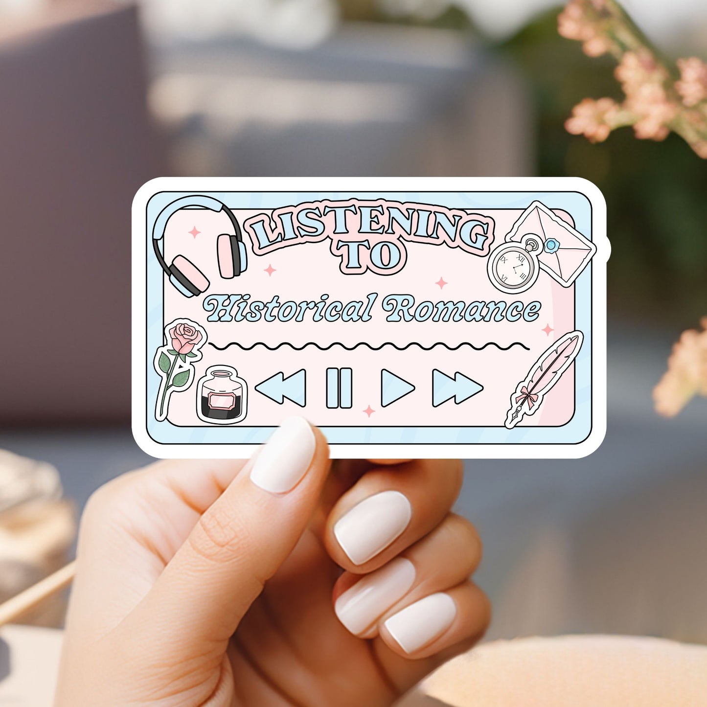Listening to Historical Romance Player Sticker