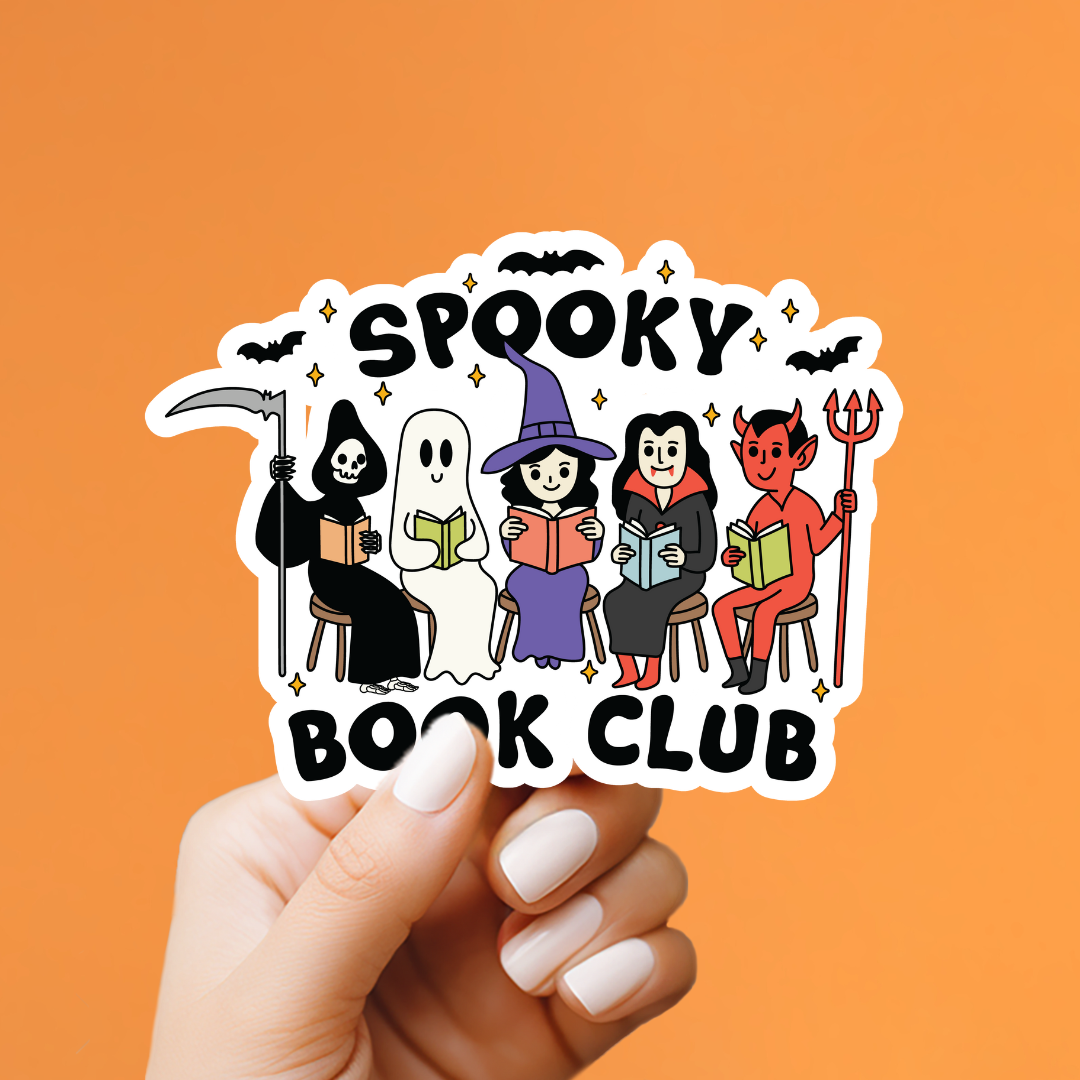 Spooky Book Club Sticker