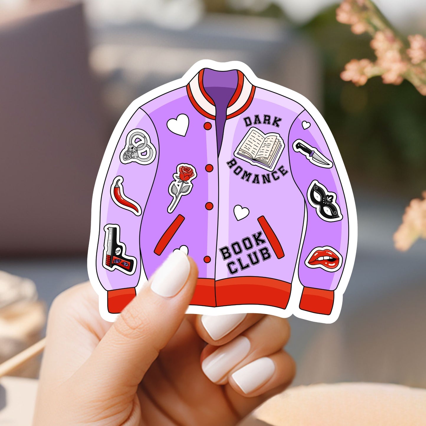 Dark Romance Book Club Jacket Sticker