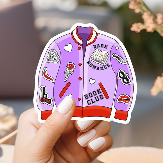 Dark Romance Book Club Jacket Sticker