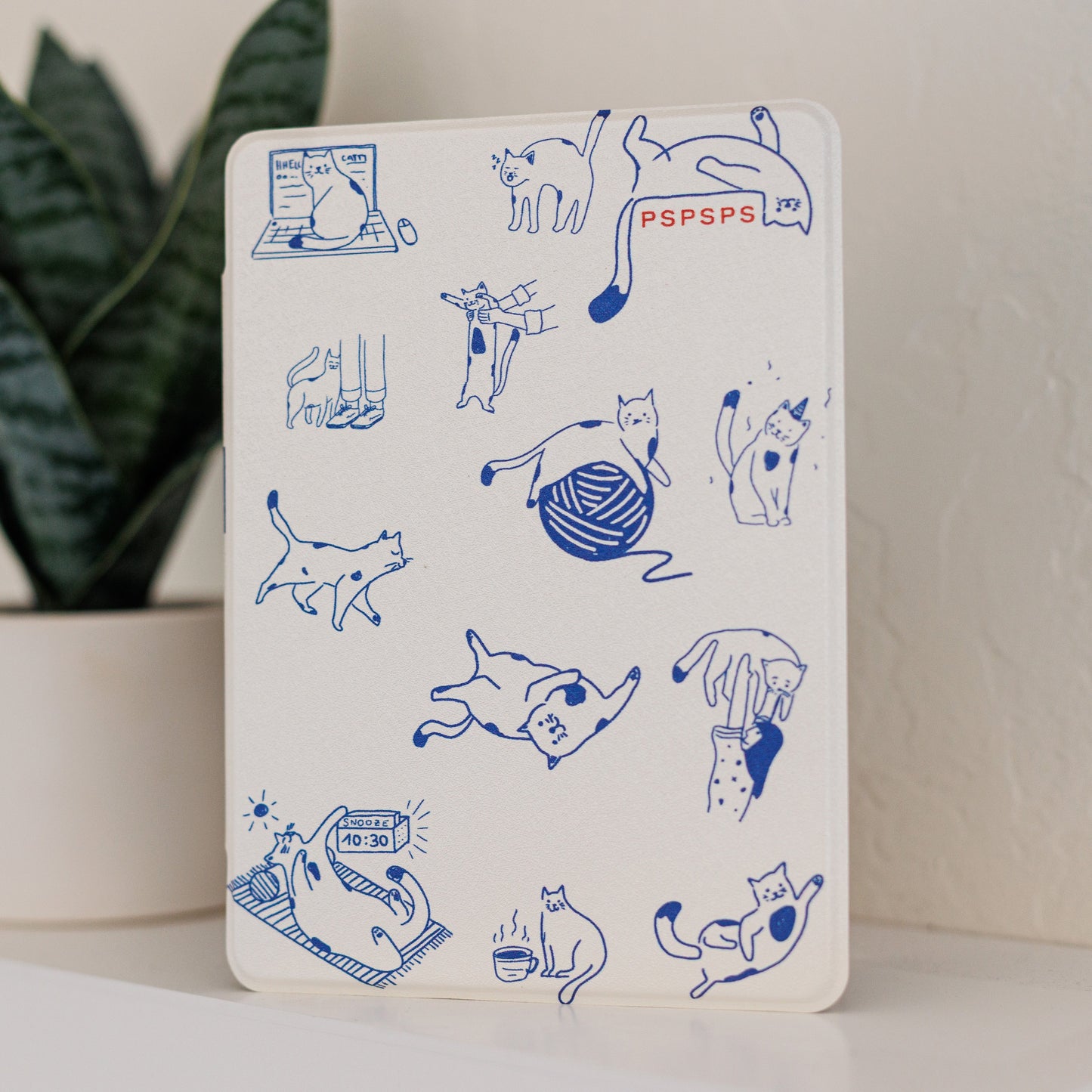 Cute Cat Removable Cover Kindle Case