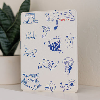 Cute Cat Removable Cover Kindle Case