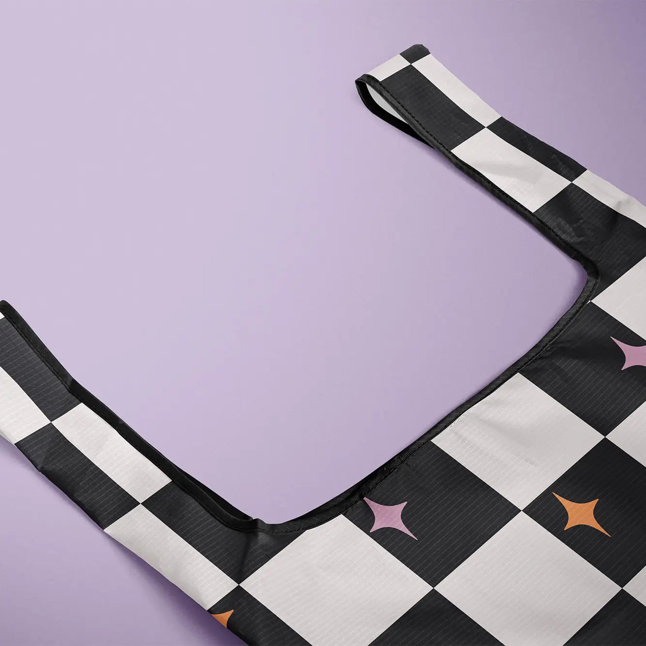 Checkered Foldable Tote Bag