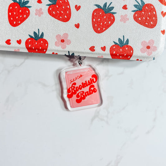 Just a Cute Bookish Babe Kindle Charm