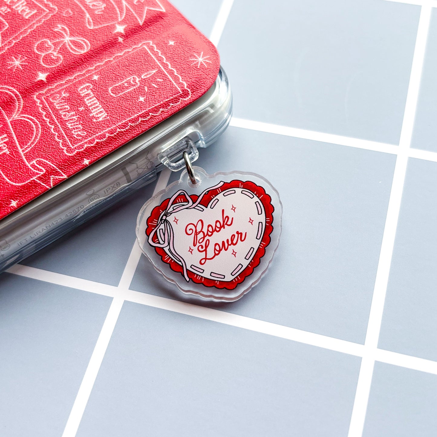 Book Lover e-Reader Charm Dust Plug