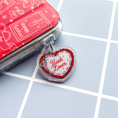 Book Lover e-Reader Charm Dust Plug