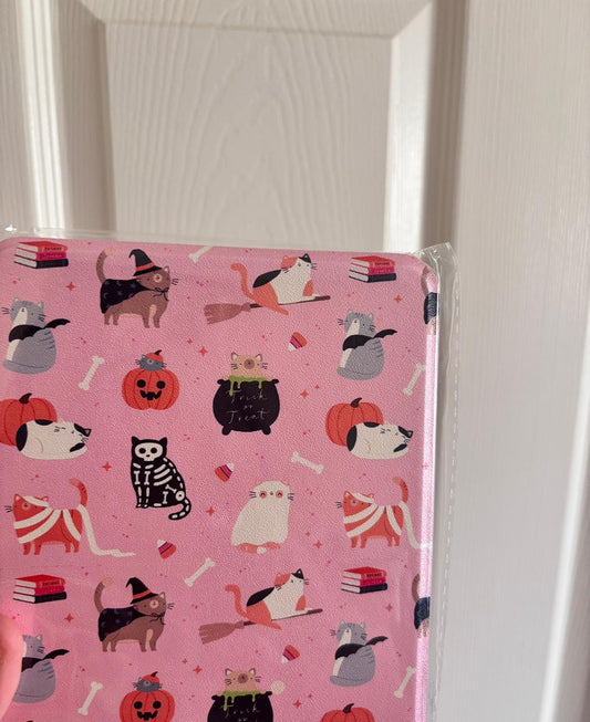OOPS Halloween Cats Clear Back and Handstrap Kindle Case
