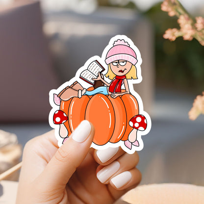 Fall Lizzie Sticker