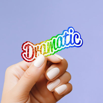 Dramatic Glitter Holographic Vinyl Sticker