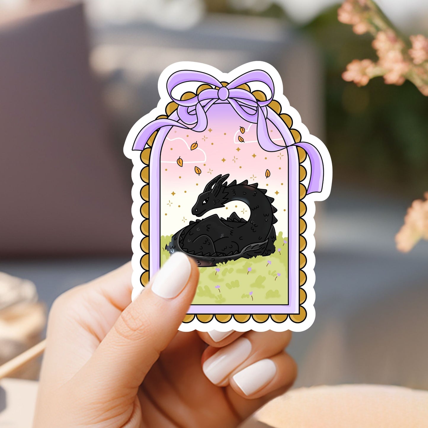 Dragon Window Coquette Sticker