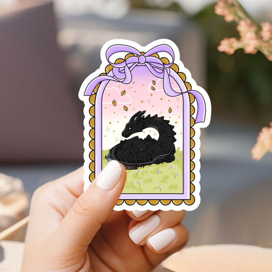 Dragon Window Coquette Sticker