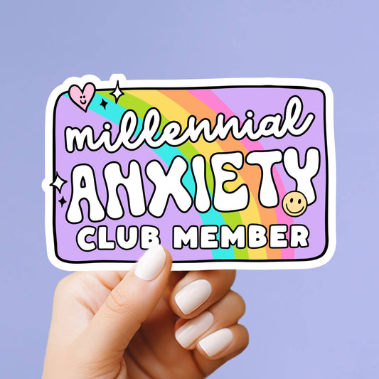 Millennial Anxiety Sticker