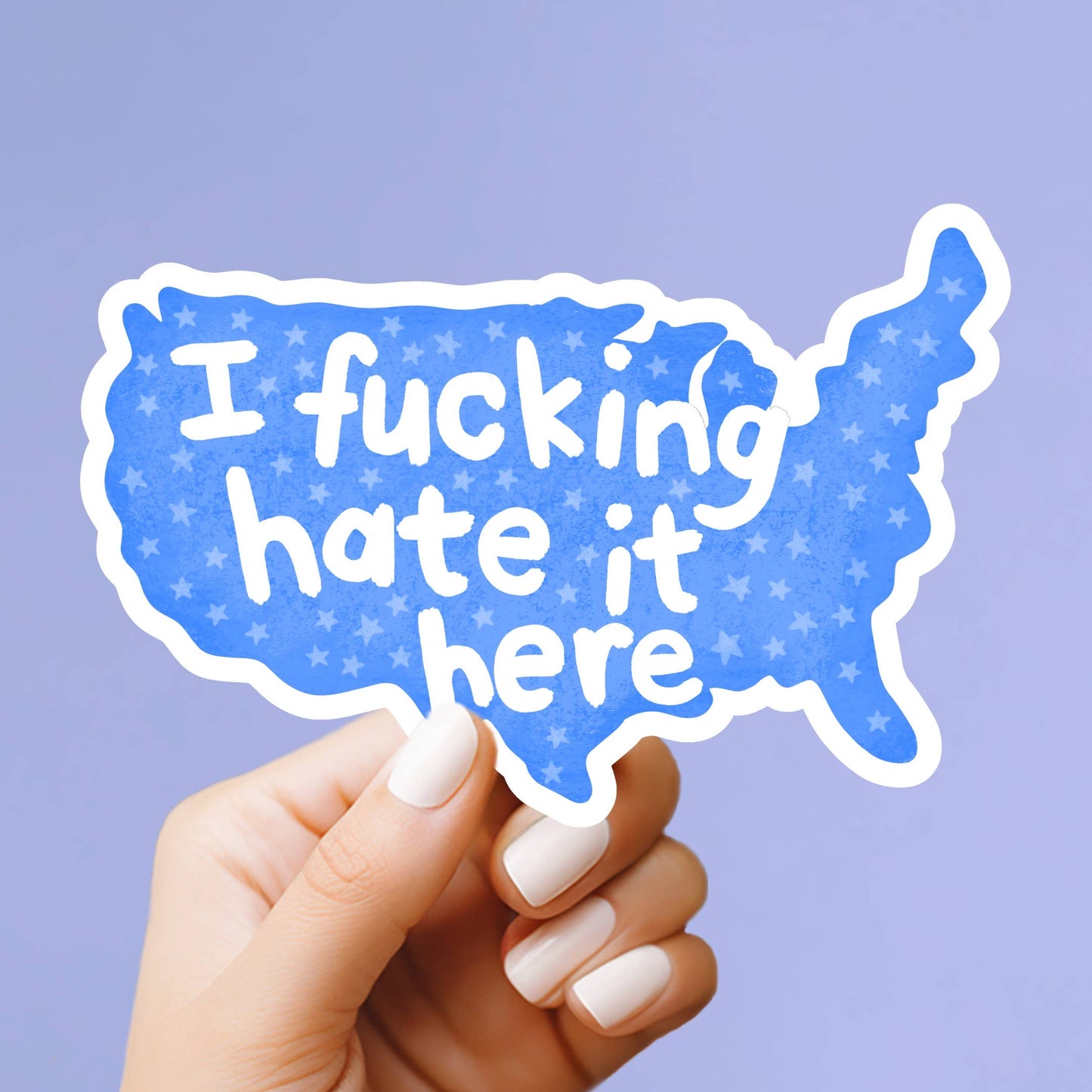 I Hate It Here Sticker