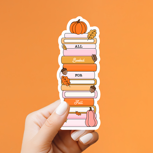 All Books for Fall Book Stack Sticker