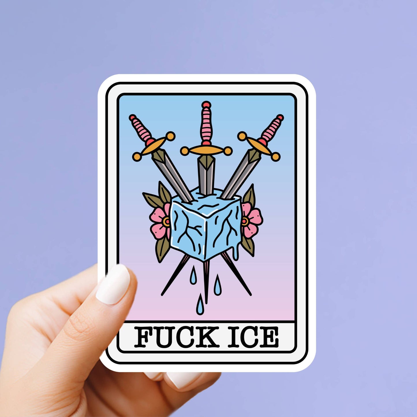 F Ice Sticker