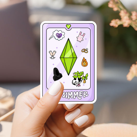 The Simmer Tarot Sticker