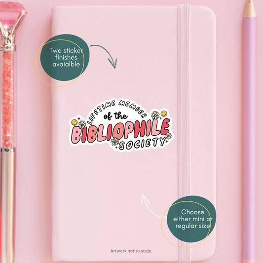 Lifetime Member of Bibliophile Society Sticker