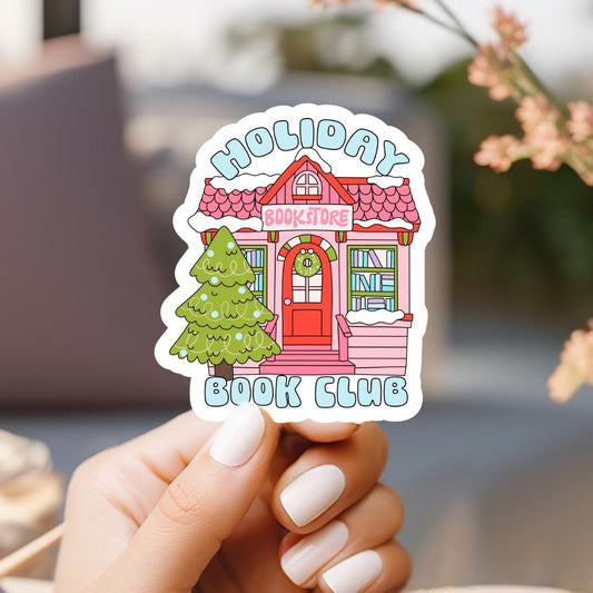 Holiday Book Club Sticker