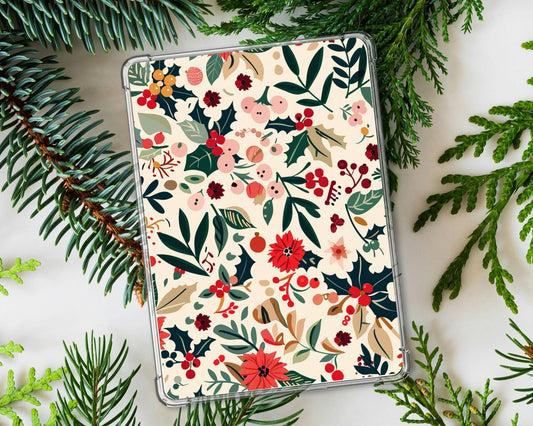 a floral ipad case sitting on top of a table